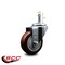 Service Caster 3.5'' Maroon Polyurethane Wheel Swivel 7/16'' Grip Ring Stem Caster SCC-GR20S3514-PPUB-MRN-716138 - alternate 4